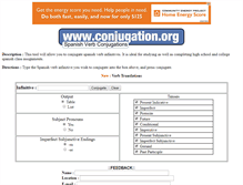 Tablet Screenshot of conjugation.org